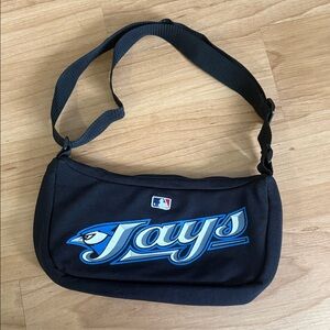 Toronto Blue Jays Black Jersey Shoulder Bag